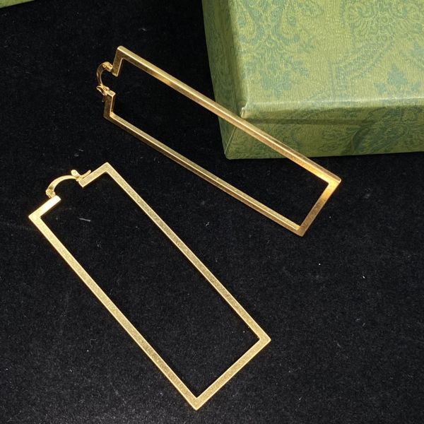 Chic double-letter charm earrings featuring an embossed stamp design, perfect for women's parties and anniversaries, come with a gift box