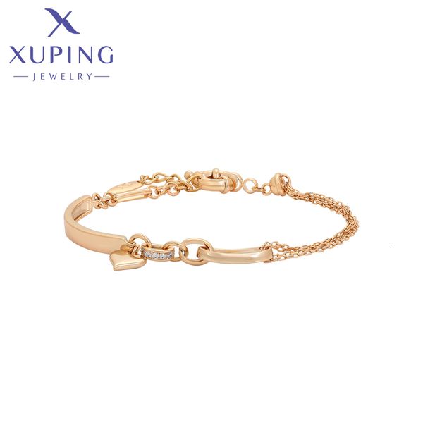 Chic gold-tone charm bracelets for women, stylish and fashionable accessories from Xuping Jewelry