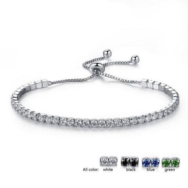 Chic rhinestone friendship bracelets for women, adjustable chain link wristbands with charming female charms