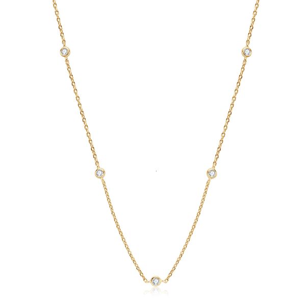 Chokers IOGOU Choker 925 Sterling Silver Round 2.5mm D Color Necklace for Women Virgin Girls 14k Gold Gift 162 inch 221123

Rewritten:
IOGOU Choker - 925 silver 2.5mm round D-color necklace for women and girls, 14k gold gift, 162-inch length, model 221123