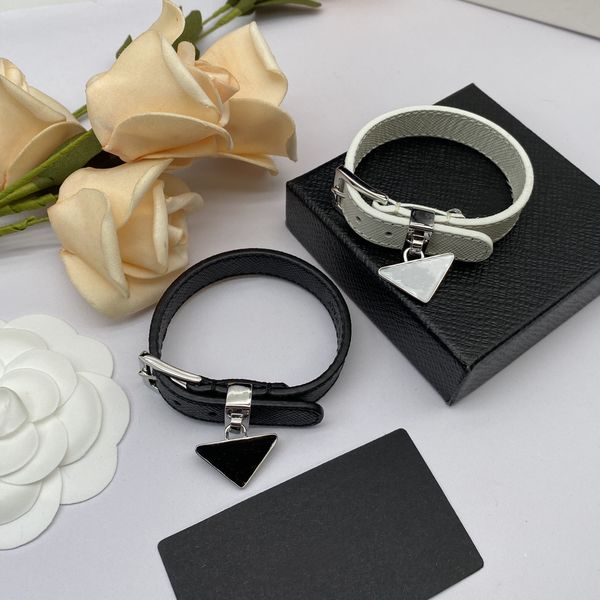 Classic adjustable unisex fashion bracelet in black and white, perfect for rock, hip hop, youth, commuting, and parties