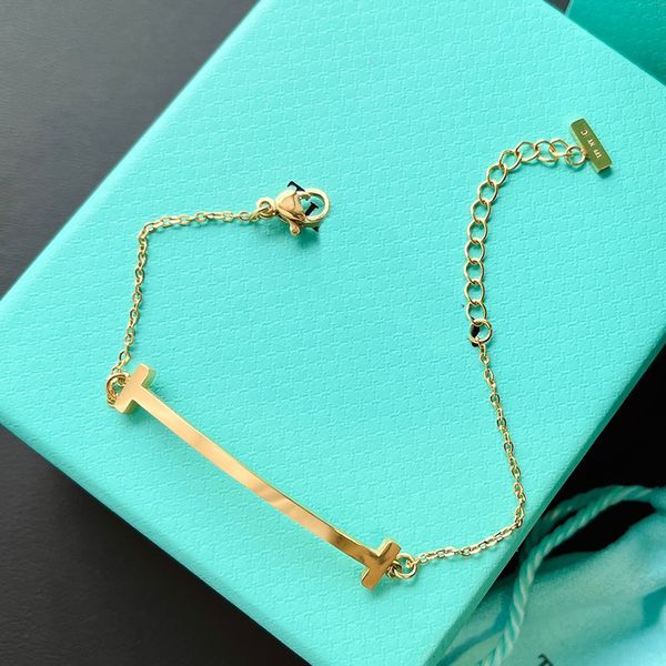 Classic chain bracelets with adjustable gold-plated links, stylish gifts for birthdays or Valentine's Day