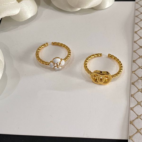 Classic elegant open rings for women, adjustable luxury fashion jewelry in designer style, perfect as campus couple gifts
