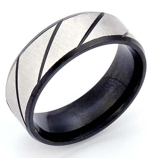 Cluster rings in stainless steel and titanium for stylish men and women