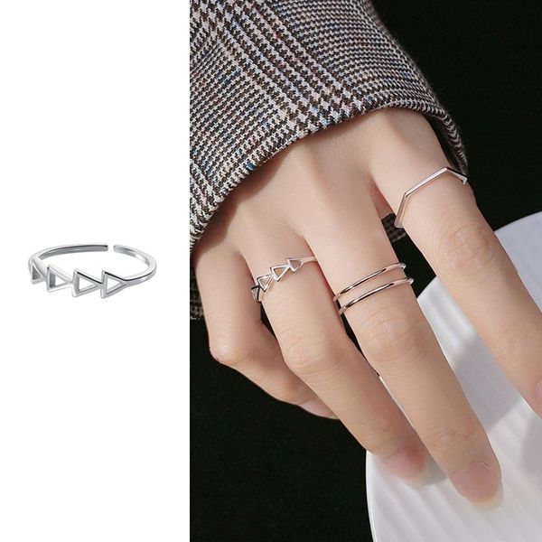 Cluster Rings Mocanie Fashion 925 Sterling Silver Multiple Style Geometric Line Opening Ring Stackable Finger For Women Girl Fine Jewelry

Rewritten:
Mocanie's 925 sterling silver cluster rings feature geometric designs, stackable styles, and open lines for women and girls' fine jewelry