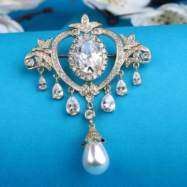 Corsage Versatile Korean Temperament Pin High-end Coat Luxury Atmosphere Accessories Buckle Pearl Brooch