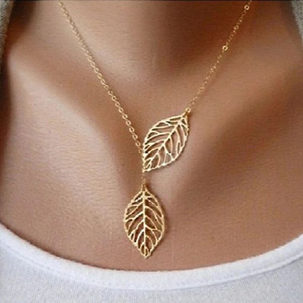 Creative stylish women's 14k gold tassel pendant necklace for trendy party fashion jewelry gifts