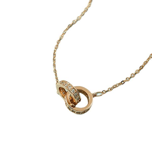 Custom gold pendant tennis necklace for women in rose gold or sterling silver, a high-end love necklace perfect for Thanksgiving