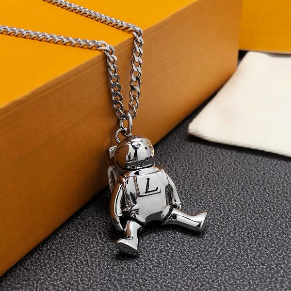 Design stylish pendant necklaces for both men and women, featuring classic letter charms on chain links
