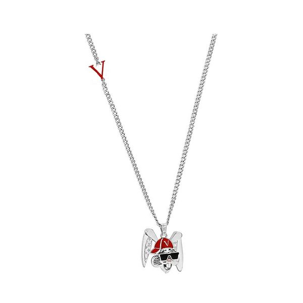 Designer 18K gold necklace featuring a luxurious crystal pendant, perfect as a wedding gift for women and men