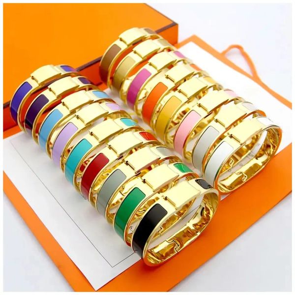 Designer Bracelet Classic Letter Bracelet for Men and Women - 18k Gold, Rose Gold, and Silver Tri-Color Couple's Bangle
