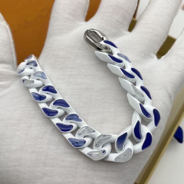 Designer high-quality silver and gold love bracelets for men and women, stylish chain fashion with a hip-hop personality