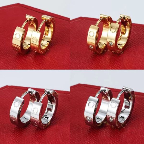 Designer luxury hoop earrings in gold, personalized with letters or names for women, crafted from stainless steel jewelry