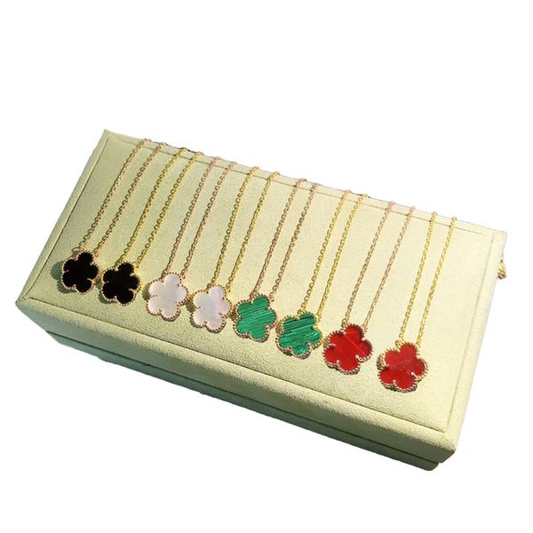 Designer pendant necklace for women featuring elegant fritillaria clover flower design, perfect as a sister gift or wedding jewelry