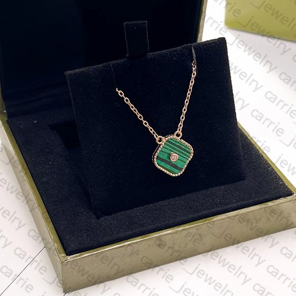 Designer pendant necklaces featuring elegant clover stone, perfect as wedding gifts or stylish jewelry for women in 8 color options
