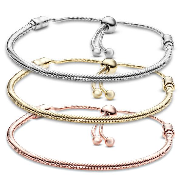 Designer silver-plated charm bracelet with 3mm chain, adjustable gold and rose bangle for women, perfect as a Christmas, party, or birthday gift BR020