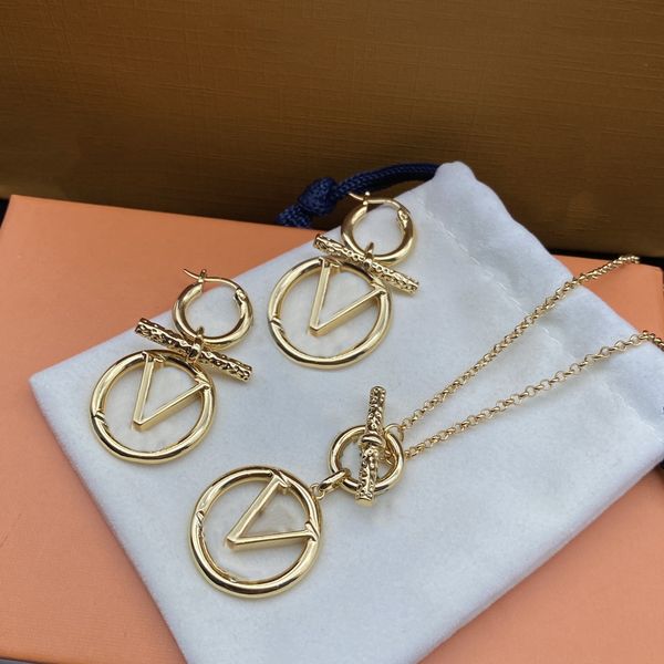 Designer stainless steel jewelry set for women featuring fashionable necklace and earrings