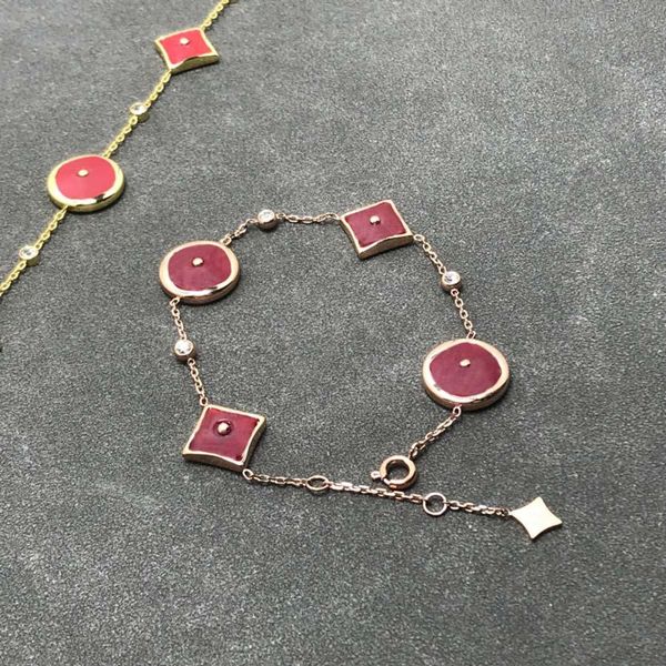 Designer women's elegant chain bracelet in 3 luxurious colors, high-quality fashion jewelry