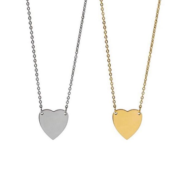 Designer women's heart-shaped jewelry set in stainless steel with silver and gold lettering, featuring retro star-style earrings and necklace for a fashionable love gift