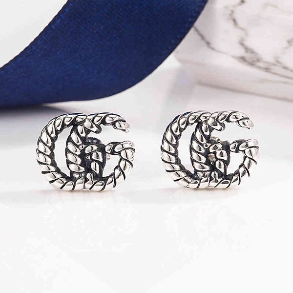 Earrings S925 Sterling Silver Gujia Twist Thread