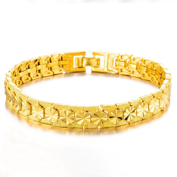 Elegant 18k gold-filled wrist chain bracelet, a stylish unisex gift
