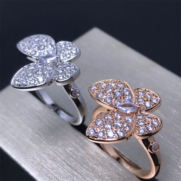 Elegant 18K gold-plated cubic zirconia ring for women, a luxurious wedding or Christmas gift presented in a stylish jewelry box