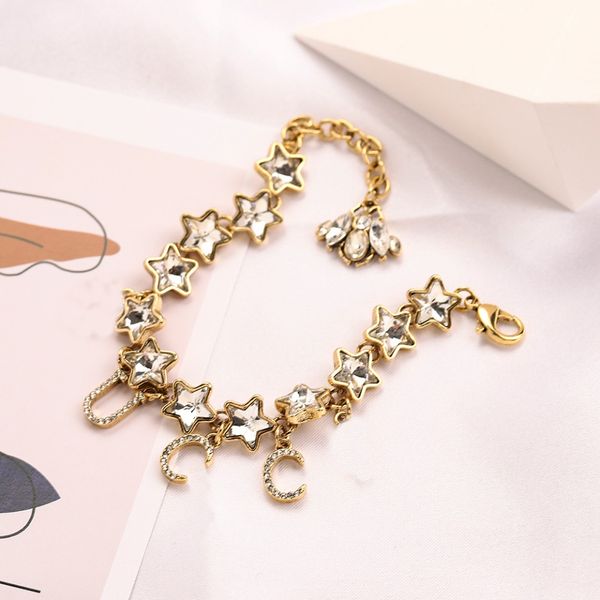 Elegant chain bracelet with embossed stamp design, luxurious 18K gold-plated copper bangle for women, perfect wedding or romantic gift accessory