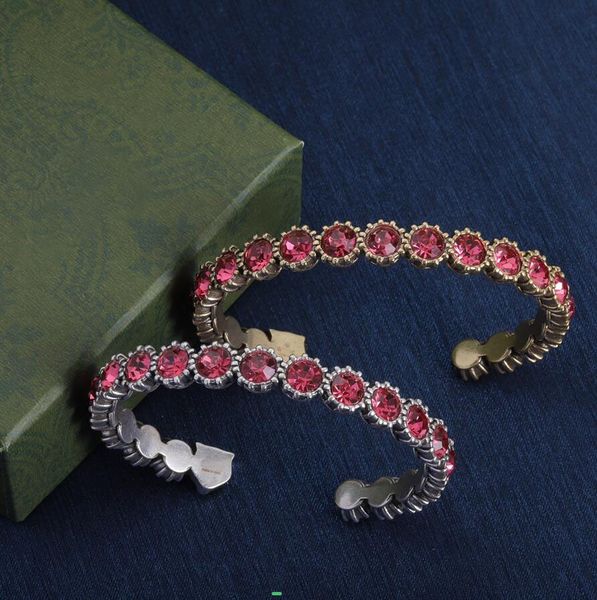 Elegant crystal bangle bracelets for women, stylish European and American fashion jewelry perfect as wedding gifts or lovers' presents