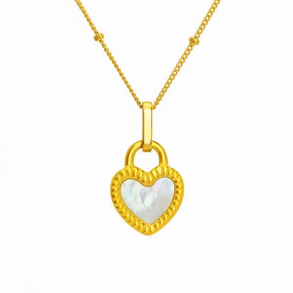 Elegant double-sided heart pendant necklace, a perfect gift for women