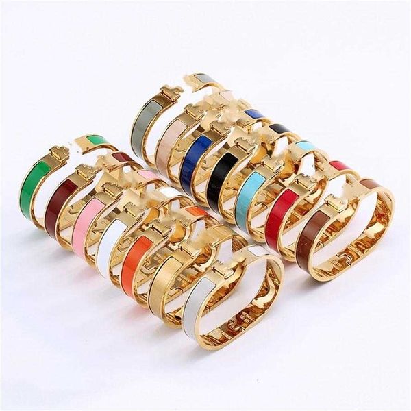 Elegant enamel bangle bracelet for women, perfect for weddings, parties, or as a couple's gift, available in multiple colors and luxury size #17