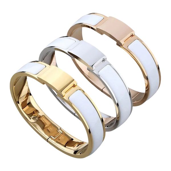 Elegant gold bracelet for men and women, classic titanium steel jewelry in 19 colors, high-quality unisex gift