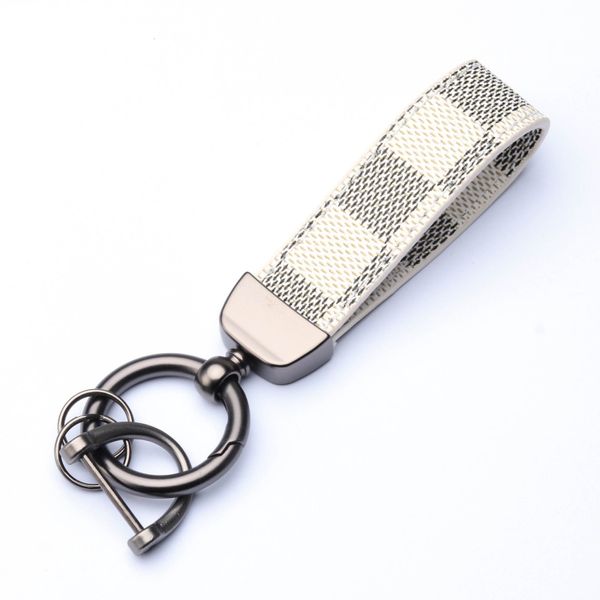 Elegant leather car handbag accessory keychain for men and women as a gift