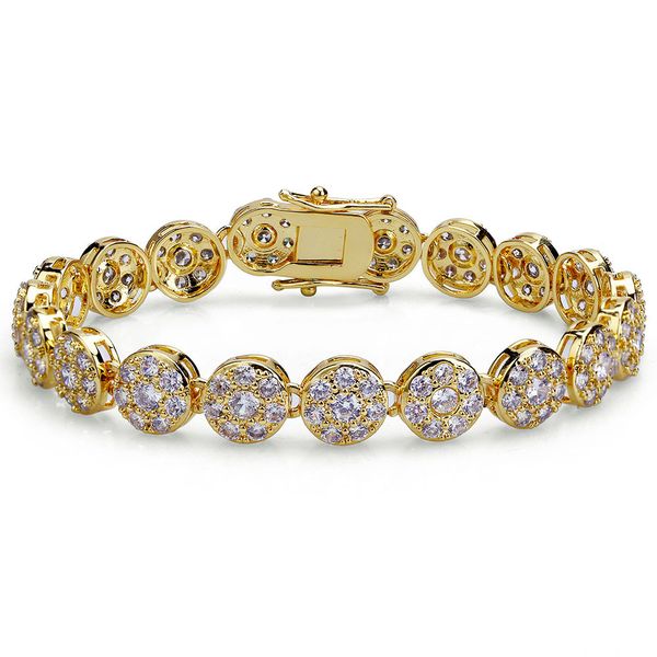 Elegant matching tennis bracelets for couples, crafted with durable gold and silver plating, adorned with sparkling CZ stones