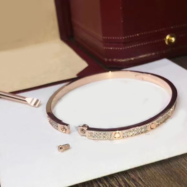 Elegant screw bracelet bangles for women, featuring sterling silver and gold-plated designs with 4mm diamond charms, perfect as a fine jewelry gift