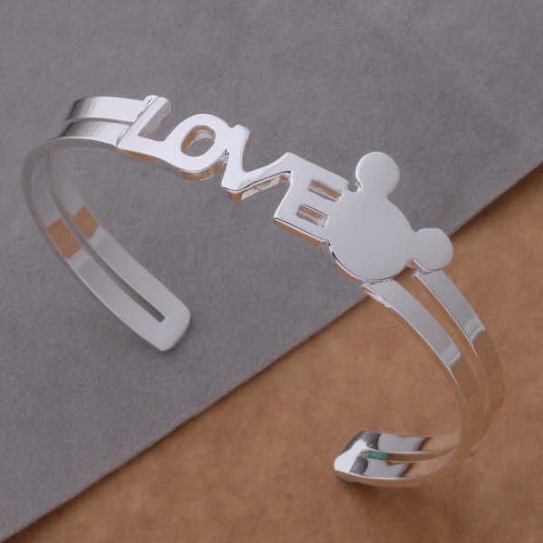 Elegant silver-toned Micky-themed jewelry for women, a stylish and high-quality fashion accessory