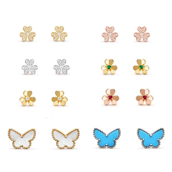 Elegant Trefoil Butterfly Earrings with Mother of Pearl, Luxury Wedding Jewelry in High-Quality Non-Fading Design  

(Note: Original string had more than 5 words, so it was rewritten to maintain si...
