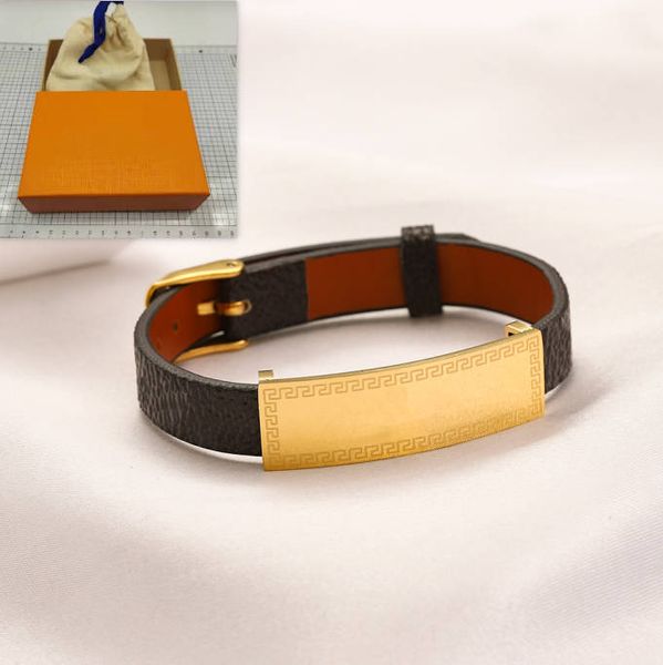 Elegant women's fashion bracelets featuring bangle designs in leather with 18K gold-plated stainless steel, perfect as wedding gifts