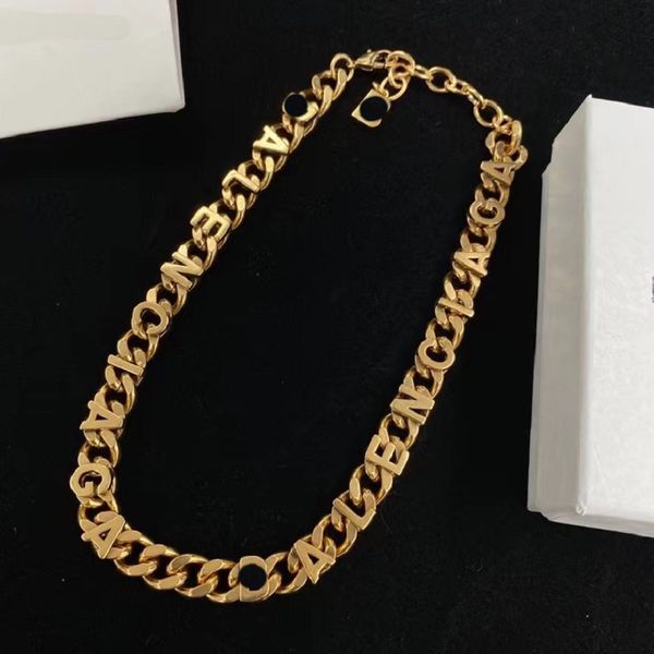 European and American vintage-style collarbone necklace, genuine gold for women, fade-resistant plating, unique minimalist design