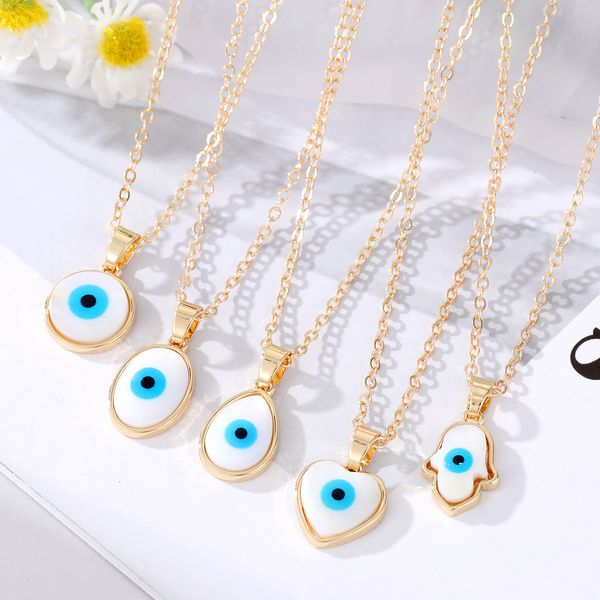 Evil Eye Resin Water Drop Heart Hamsa Hand Pendant Necklaces For Women Turkish Blue Eye Choker Necklace Party Jewelry

Women's Turkish blue eye choker necklace featuring a Hamsa hand pendant with e...