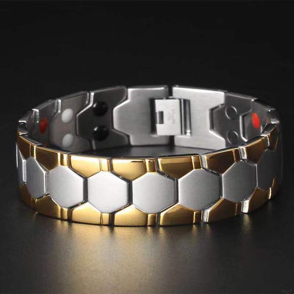 Fashionable Germanium bracelet with zirconia accents, designed for women's health and energy