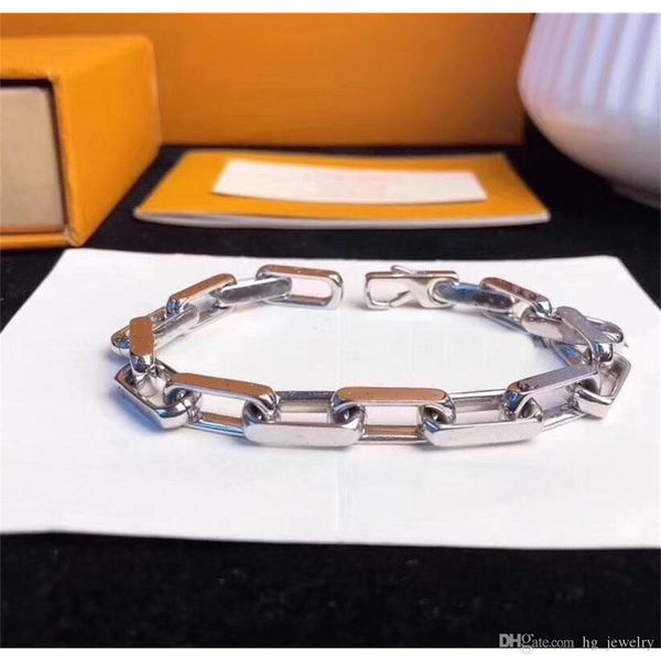 Fashionable new 316L titanium steel engraved bracelets for men and women, available in 18K gold plated thick chain designs