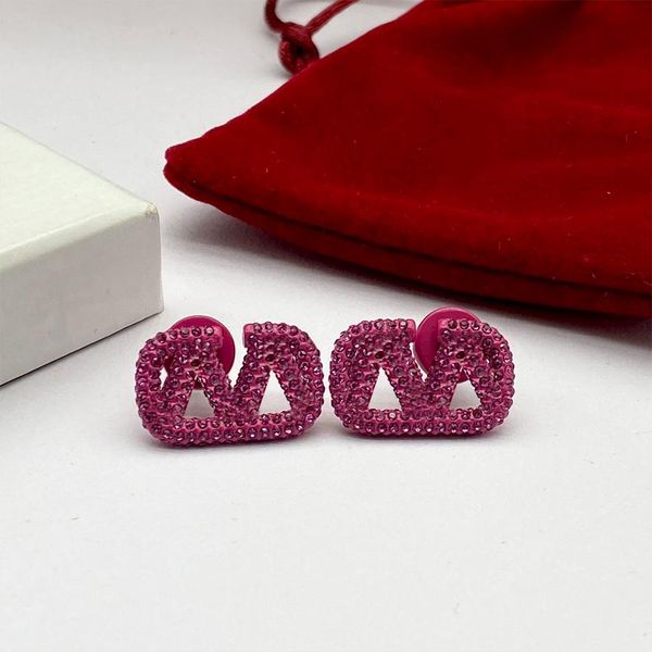 Fashionable pink earrings with classic charm, available in three styles for both men and women