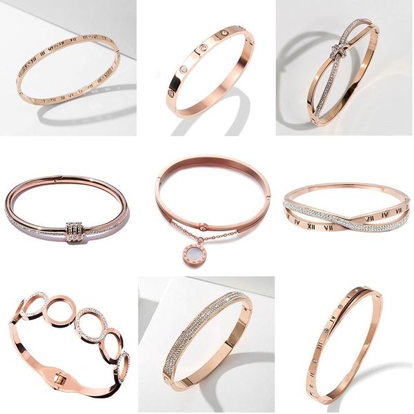 Fashionable women's stainless steel bangle bracelet, a high-quality jewelry gift