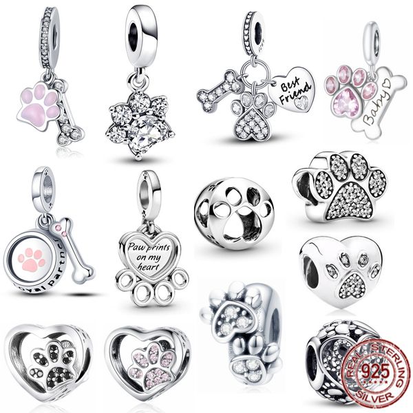 Fit beads 925 silver charm women jewelry Bone Dangle Charm Authentic