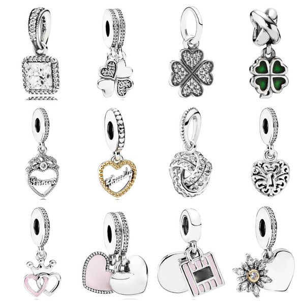 Fit Charm Bracelet with 925 Sterling Silver Dangle Charms for DIY Jewelry Making