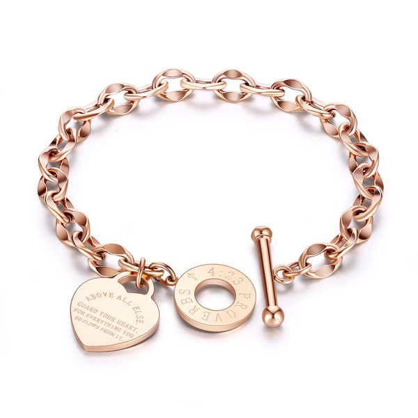 Gold-plated stainless steel heart bracelets, perfect as birthday gifts for women