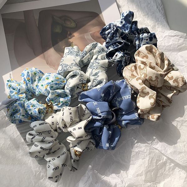 Hair Clips Barrettes Hair Rubber Bands Designer Flower Hair Rubber Bands Autumn Love HairBands High Sense Girl HairJewelry FrenchAr Triop Cl