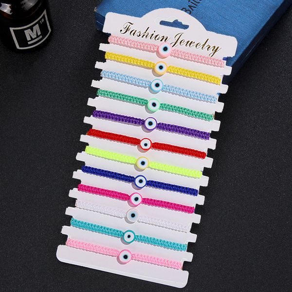Handcrafted Lucky Blue Evil Eye Bracelet for women and men, colorful woven red and black rope jewelry perfect as a friendship gift