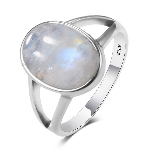 Handcrafted vintage Indian 925 sterling silver rings featuring natural moonstone cabochons for women and men