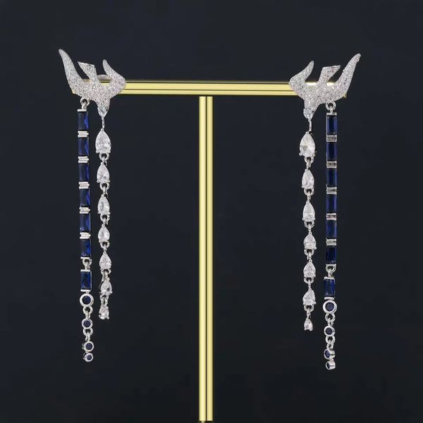 Hezekiah S925 silver Nordic swallow earrings with free shipping, elegant women's earrings for parties, high-quality craftsmanship